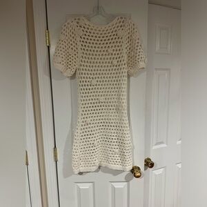 White Cover up dress